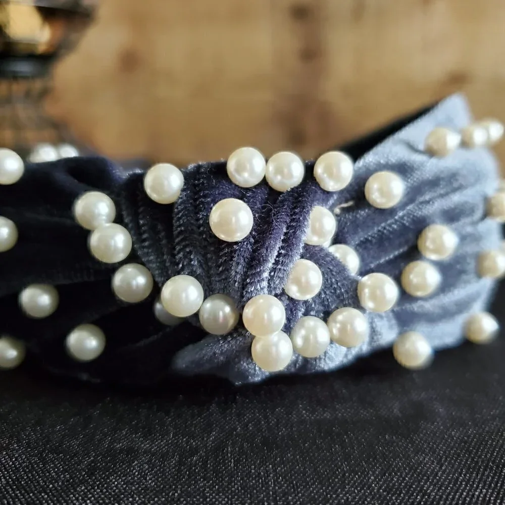 Pearl Velvet Headband